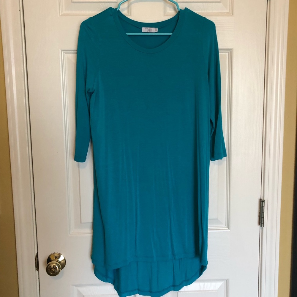 Turquoise Cotton Dress